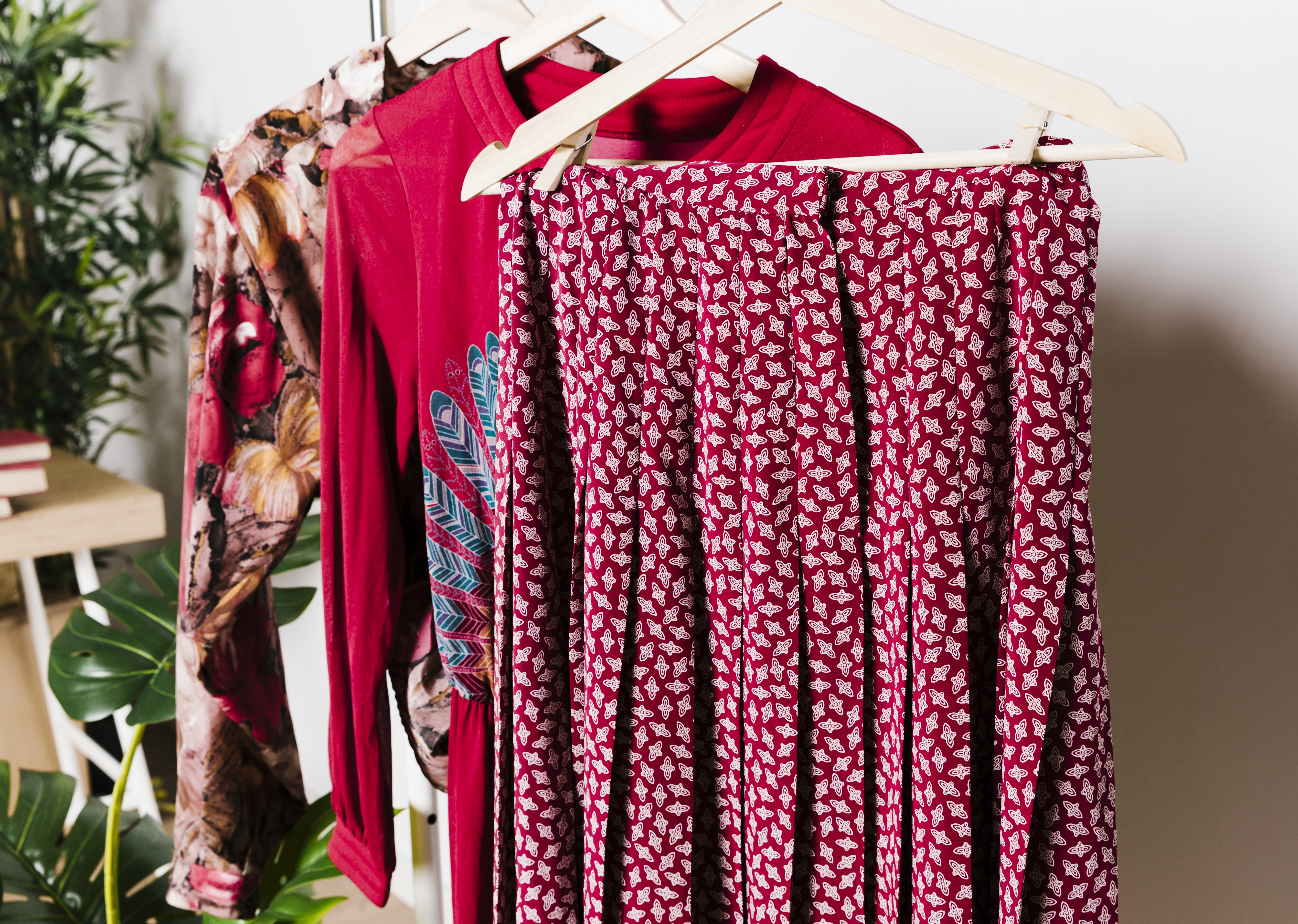 Printed Flared Maxi Skirt